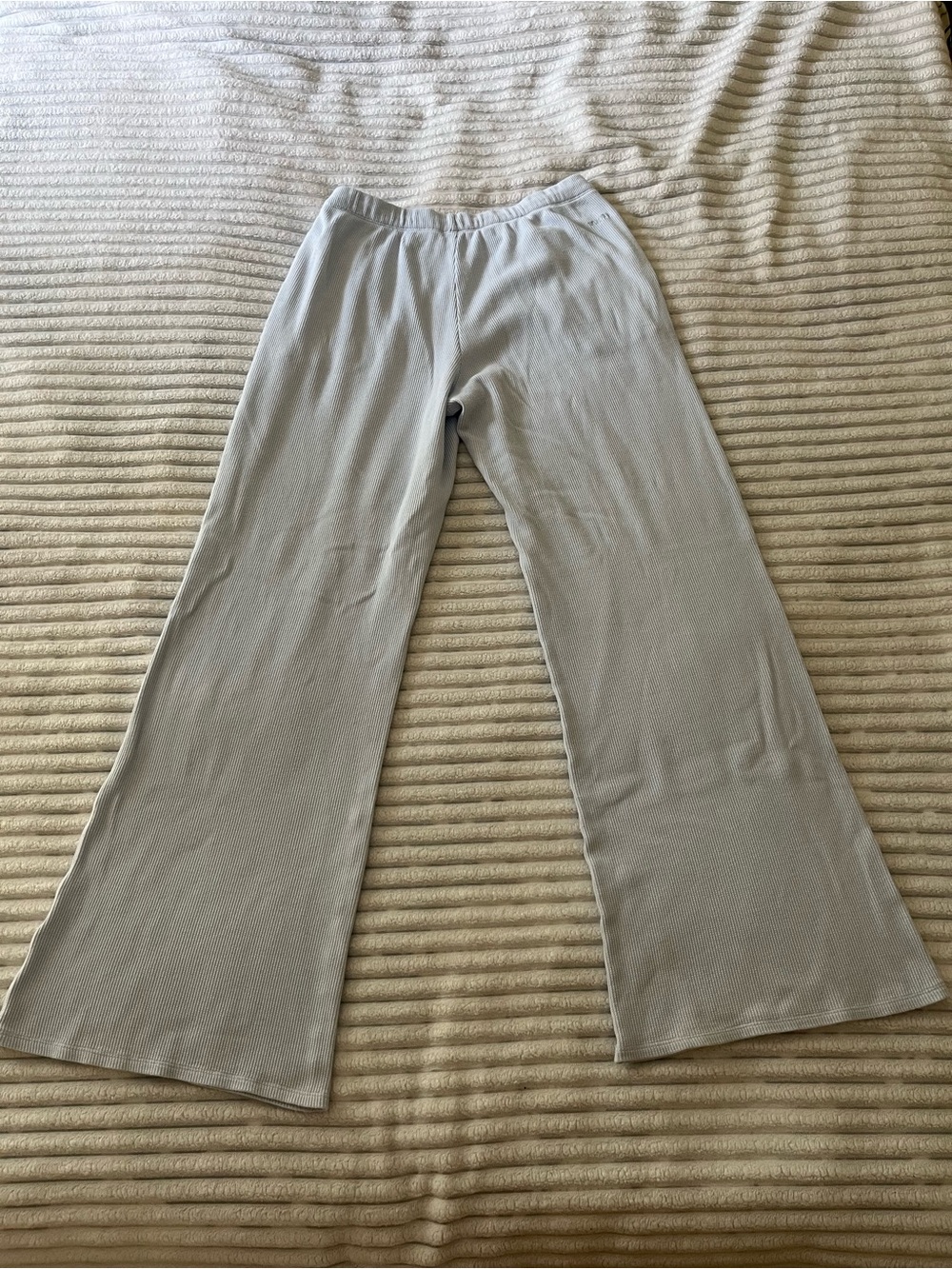 Vuori Waffle Wide Leg Pants in Soft Sky - Picture 9 of 13